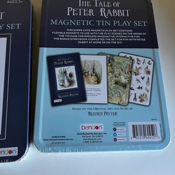 New The Tale Of Peter Rabbit Magnetic Tin Play Set 🎉Please read listing🎉 ❤️ - Picture 2 of 5